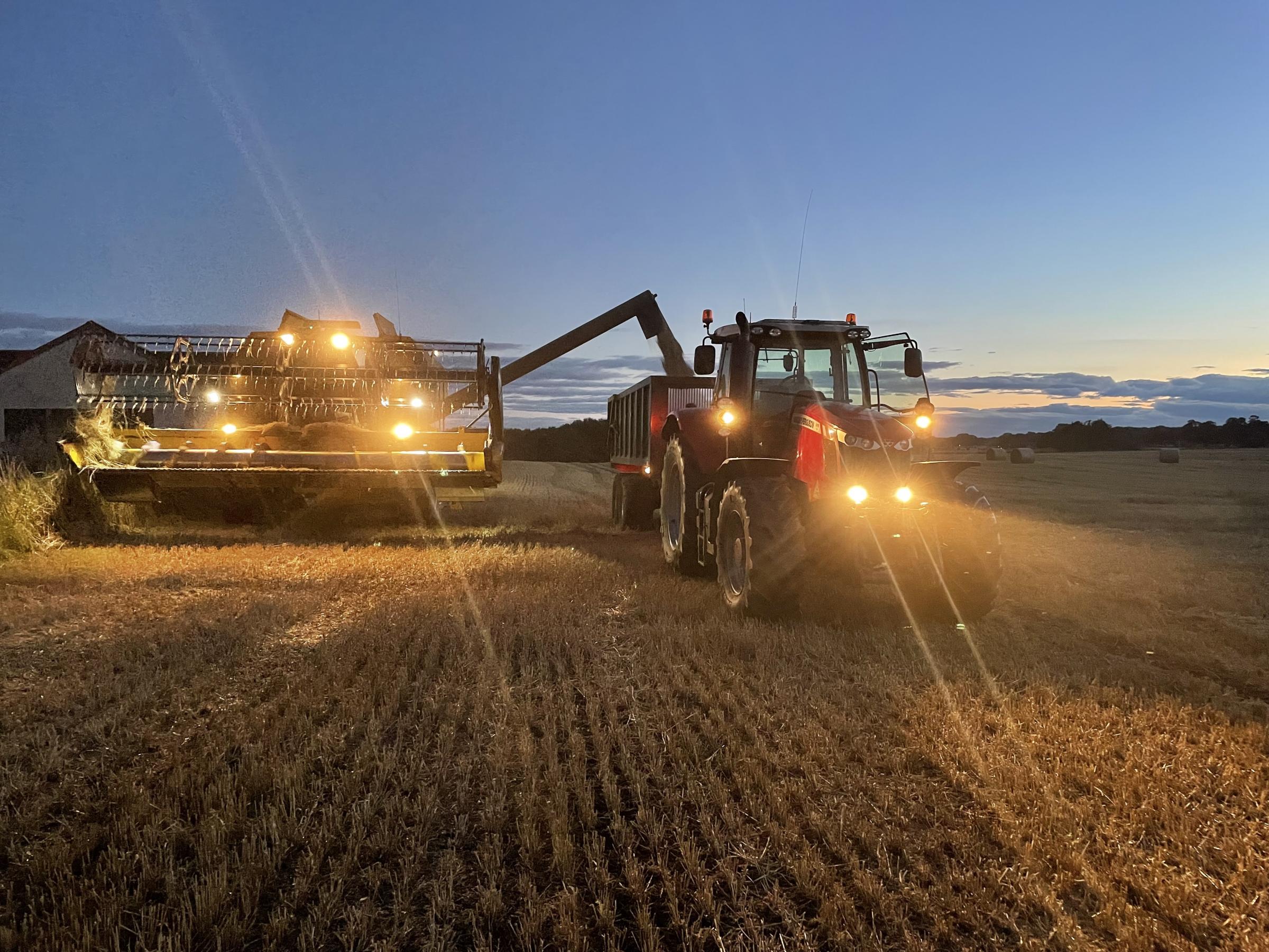 The last load of 2021 Harvest being cut on Monday, September 13, at Mounteagle, Tain, Easter Ross