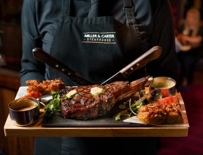 The Miller & Carter Steakhouse chain has come under criticism for promoting Australian beef