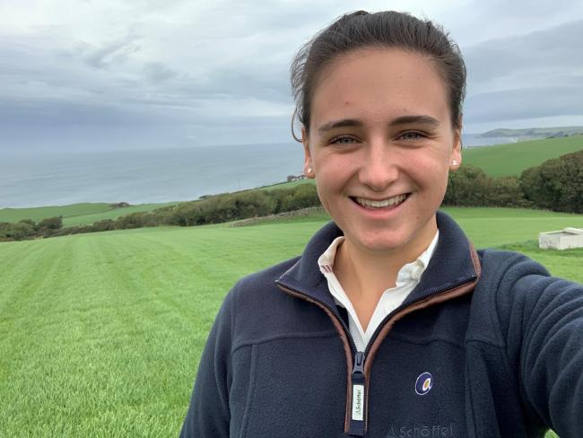 Emma Warnock is enjoying seeing different farms and systems in reality