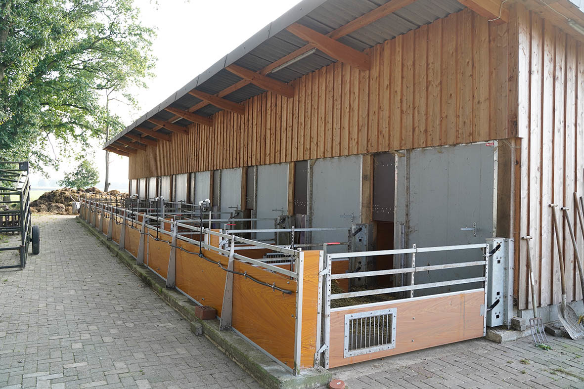 WEDA Dammann and Westerkamp responds to these specific requirements of pig keepers and is the only manufacturer to offer its hygienic pen walls and modules in a natural wooden look