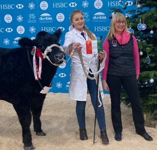 Amy Vance, overall champion Young Handler at the Royal Welsh Winter Fair