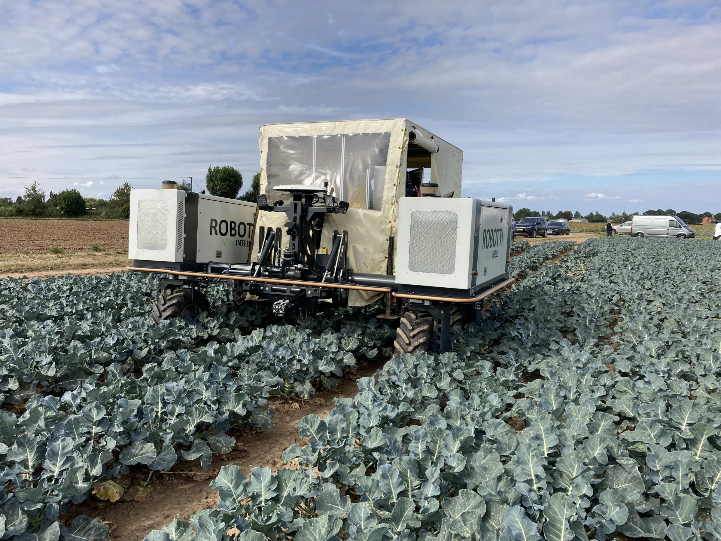 The RoboVeg Robotti for harvesting broccoli, won silver