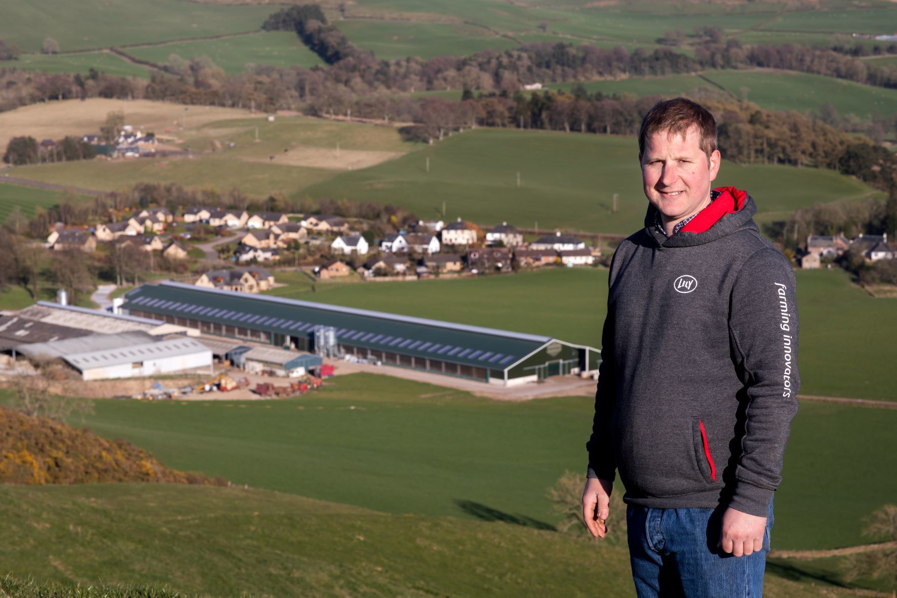 Blyth Farm comprises some 950 acres to include hill ground for the dry cows and a new barn measures 420m by 220m