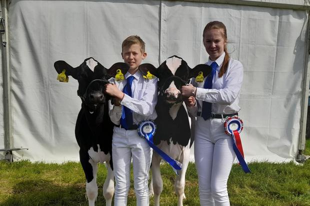 Champion and reserve showmanship winners at Ayr Show – Ellis and John Caldwell, of Ladyyard, Mauchline, aged 15 and 12 respectively !