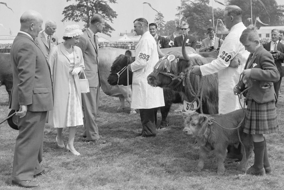 The Queen at the Royal Highland Show. Ingliston, Midlothian. 22nd June 1960.