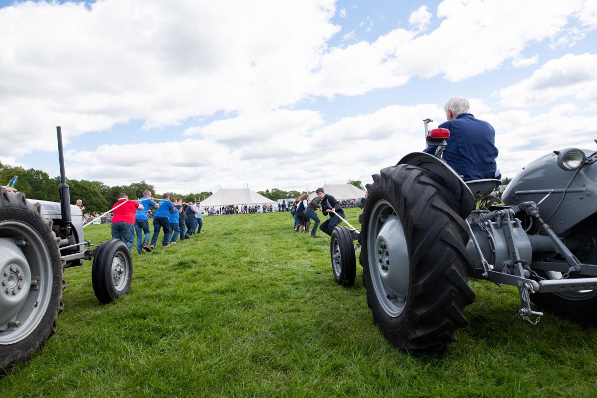 The tractor pull was a crowd pleaser at Drymen show Ref:RH280522130  Rob Haining / The Scottish Farmer...