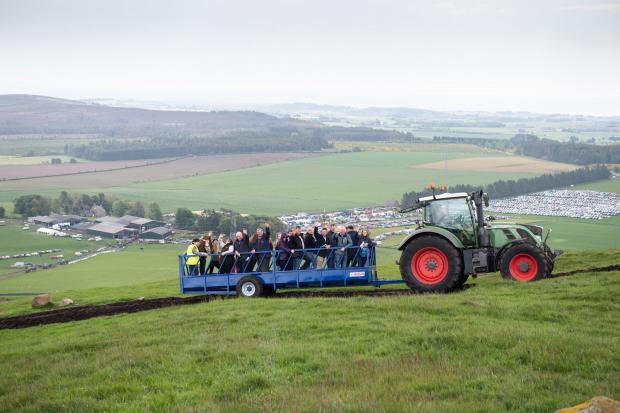 The Scottish Farmer: the farm tour offered fantastic views of the farm and 360 views from the top of the hill Ref:RH010622121 Rob Haining / The Scottish Farmer...
