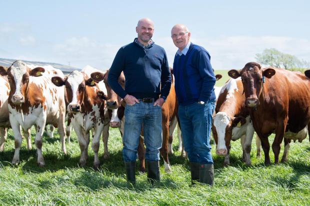 The Scottish Farmer: Robin and Johnnie Templeton, from Pocknave farm home of the Carnell dairy herd Ref:RH260522049 Rob Haining / The Scottish Farmer...