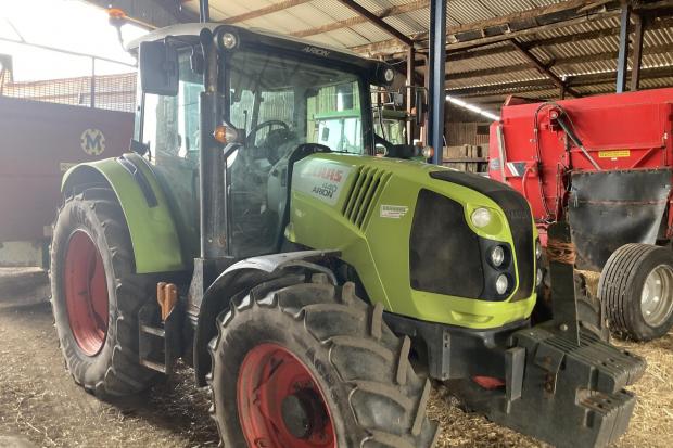 A top price of £33,800 was paid for this Claas Arion 440 2017 tractor.