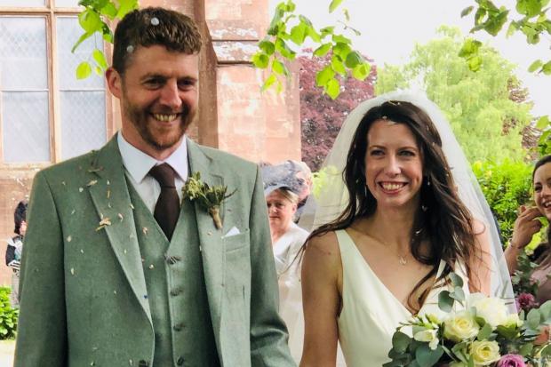 About to celebrate their first anniversary, the wedding of Amy J Maitland Gardner, of Culdees, Muthill, and Ian A Reid, of Isle Cottage, Methven, took place on Saturday, June 5 at Muthill Parish Church, followed by a marquee reception at Isle Cottage