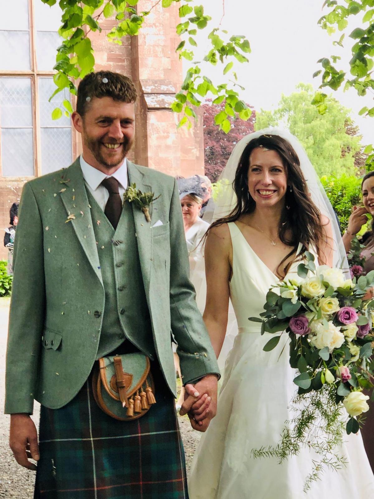 About to celebrate their first anniversary, the wedding of Amy J Maitland Gardner, of Culdees, Muthill, and Ian A Reid, of Isle Cottage, Methven