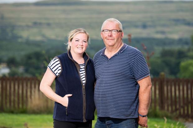 Father and daughter duo, Lauren and Andrew from Carlaustan Ref:RH020822055  Rob Haining / The Scottish Farmer...