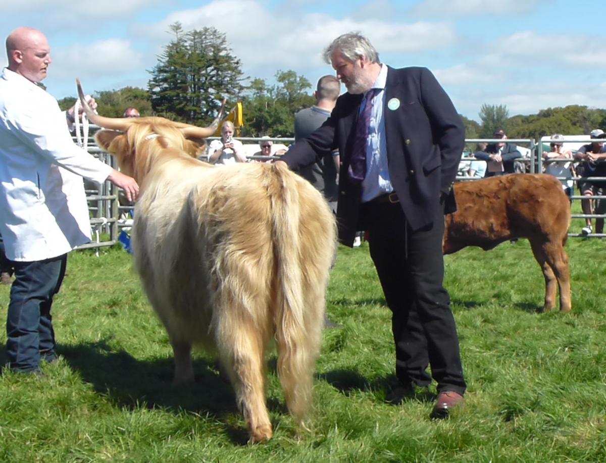 George McFadzean was called on to choose the beef champion when the section judges could not agree