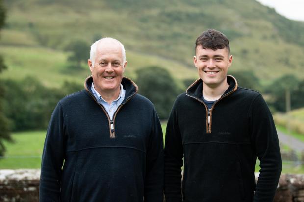Scottish Farmer: The Macqueston team, Alec Brown and son Anders Ref:RH260822033 Rob Haining / Scottish Farmer...
