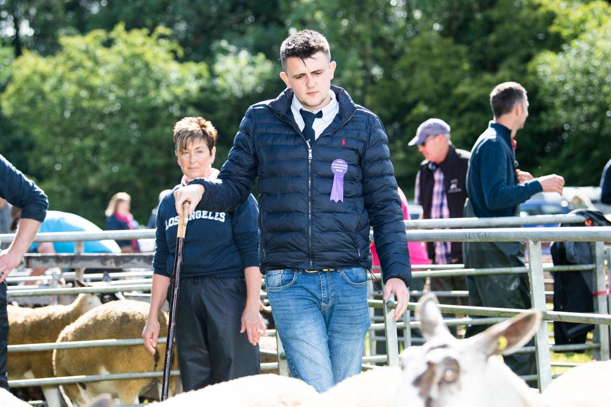 Jamie Pirie Judged the Blue Faced Leicester and Scotch Mule sections at Coylton show Ref:RH200822079  Rob Haining / The Scottish Farmer...