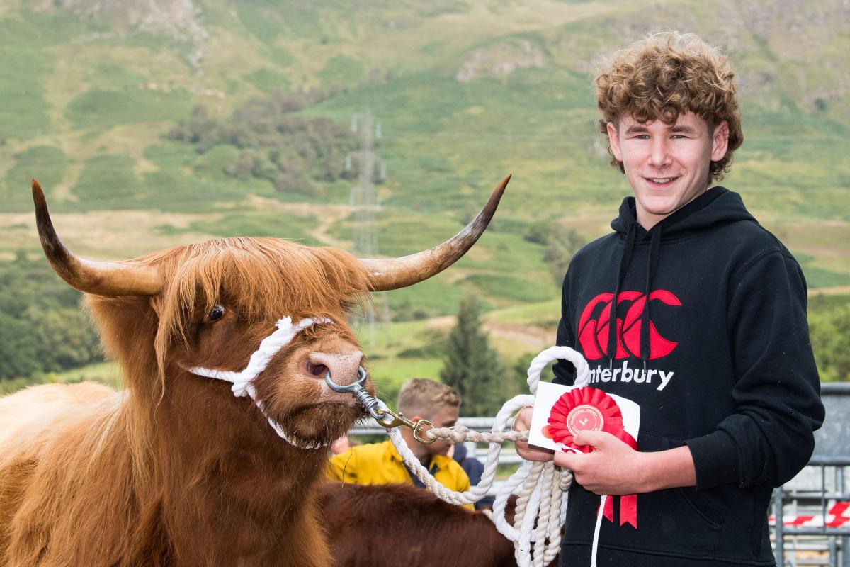 Calum MacKay was the Beef young handler champion Ref:RH030922159  Rob Haining / The Scottish Farmer...