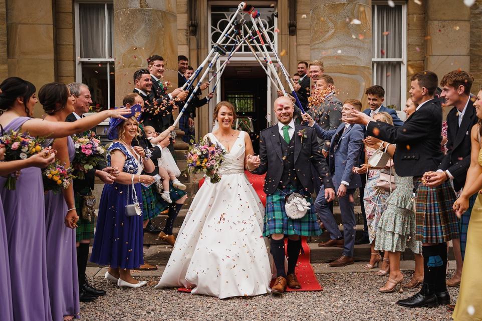 Catriona Ross and Cammy Smith were married at Balbirnie House Hotel. (Photograph: Barry Robb photography)