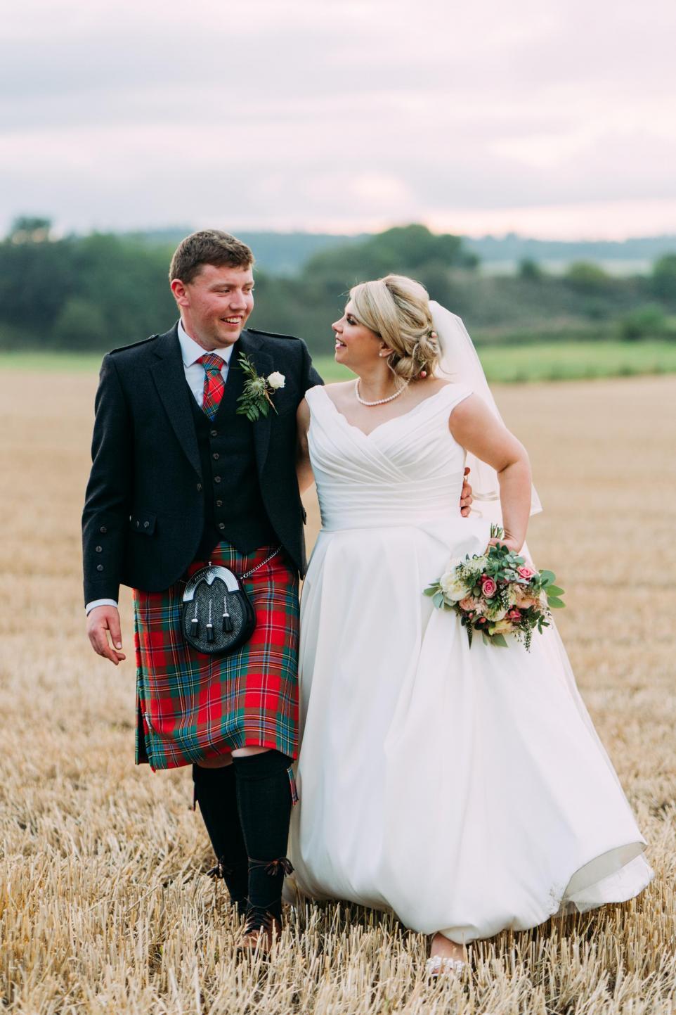 Recently wed were Sarah-Jane Urquhart, formerly of Stirling, and Alasdair MacLean, Heylipol Farm, Isle of Tiree, at St Ninians Old Parish Church, Stirling, followed by a reception at Dunblane Hydro Photo: Eilidh Robertson