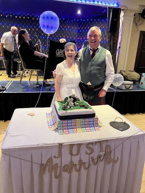 Sandy Lindsay and Michele Pattullo, Runavey Farm, Glenshee celebrated their recent wedding at the Salutation Hotel, Perth.