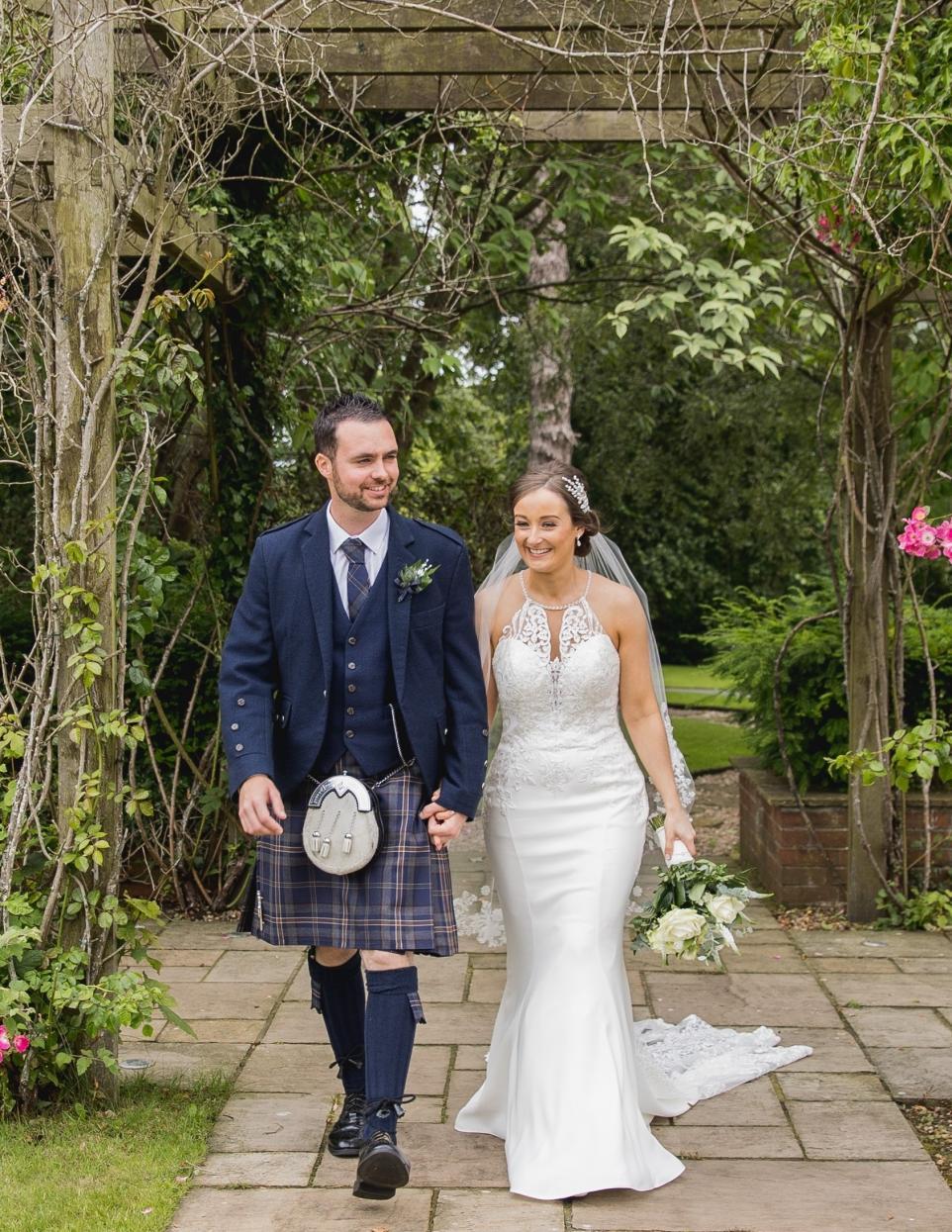 Gayle Meikle of Carlisle Road, Blackwood, and Mark Guthrie of West Mosside Farm, Kilmarnock, recently tied the knot at Kirkmuirhill Parish Church. The celebration continued with a reception at Western House Hotel in Ayr