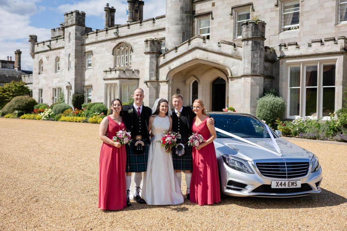 The celebration unfolded at the majestic Dundas Castle, marking the beginning of a beautiful chapter. (Image: Imagine Images)