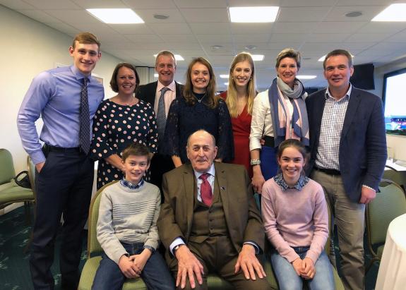 The Scottish Farmer: Ted Thomson pictured with his family at his 85th birthday celebrations The Scottish Farmer: Ted Thomson pictured with his family at his 85th birthday celebrations