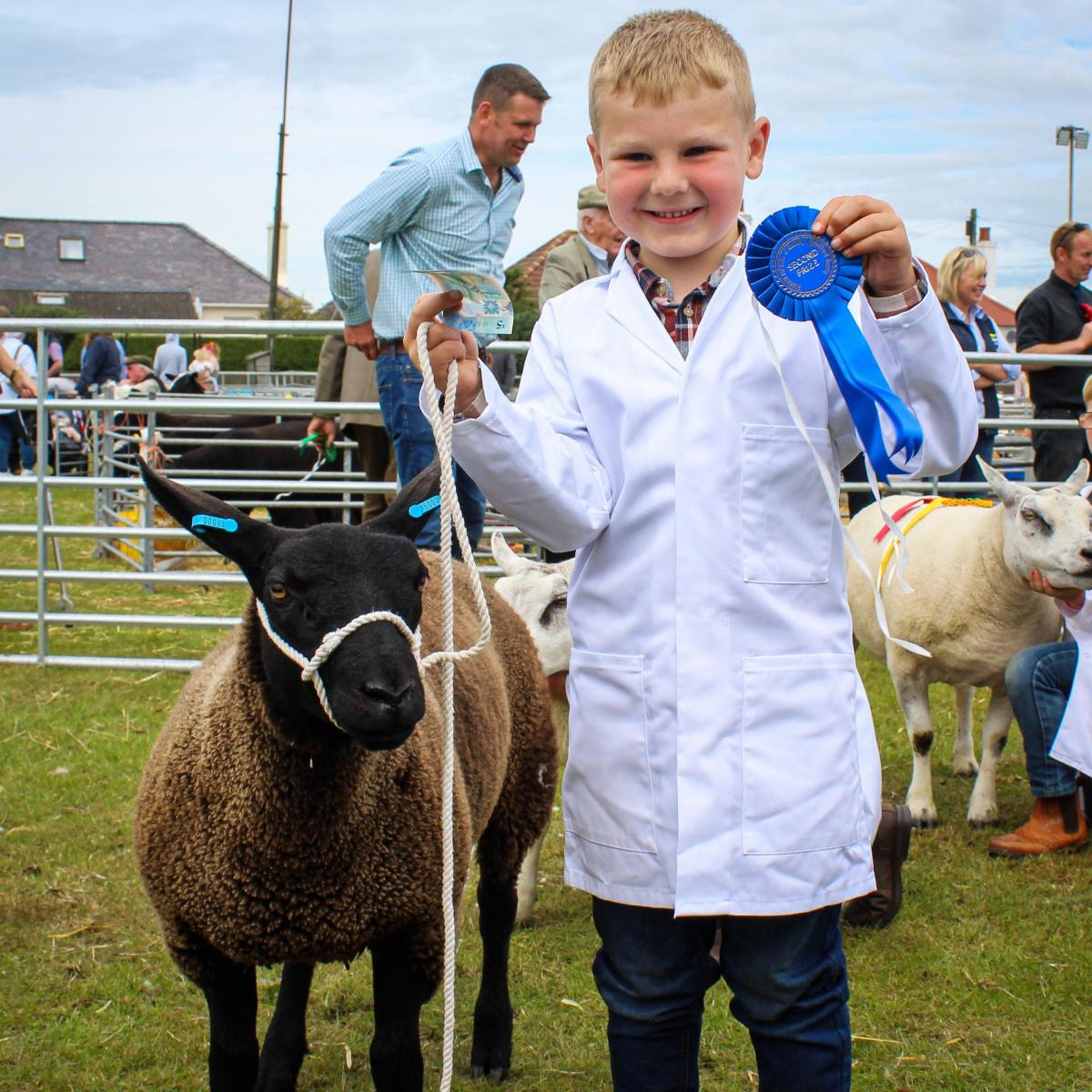 Ben Westby - This is my son Adam Westby, he is 7 years old and this picture is him with his sheep 'Shaun'.