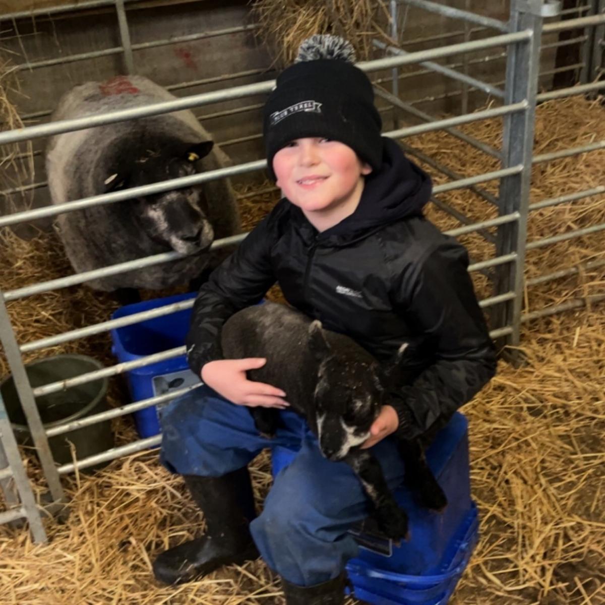 Karen Richmond - My son Louie Richmond is 8yrs old and loves being out on the farm with his uncle John, auntie Laura and papa Johnny cousar.