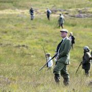 Shooting Party on Rottal Moor in the Angus Glens (Perthshire Picture Agency)