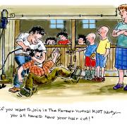 Even if The Scottish Farmer's Kist party is on line only, yer still having to have yer hair cut!'