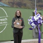 Kate Forbes, MSP for Skye Lochaber and Badenoch, and Julia Stoddart, CEO of Jahama Highand Estates, at the opening of the new venison retail unit in Fort William (Pic: Iain Ferguson)