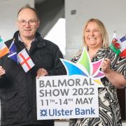 Gerard Kelly, chair of the sheep shearing committee, and Carolyn Green, of the Royal Ulster Agricultural Society, are looking forward to the Six Nations Machine Shearing Championship which will be taking place at the Balmoral Show on Saturday, May 14,