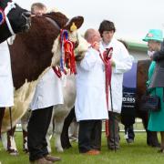 Her Royal Highness the Queen with Jim Gammie at the Royal Highland Show