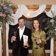 Simon and Joyce Usher toast the success of Dunglass Estate at the awards ceremony. Image: Greg Macvean