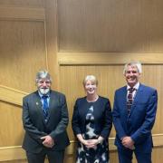 Deputy First Minister Shona Robison assured NFU Scotland President Martin Kennedy (l) and Director of Policy Jonnie Hall that deferred funds would be returned