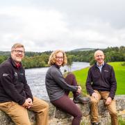 (left to right): Grant Moir, Chief Executive of the Cairngorms National Park Authority, Biodiversity Minister, Lorna Slater and Convener of the Cairngorms National Park Authority Board, Sandy Bremner