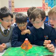 Volcano day at High School of Dundee