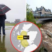 The Met Office has released a weather warning for heavy rain and flooding in Scotland on Tuesday