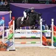 Lucy Stewart finishing 4th in the Silver League final at HOYS at the NEC Birmingham last week