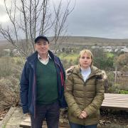 Anthony Price (left) and Kerys Beese say sheep have been killed by off-roaders