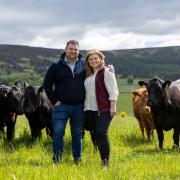 Duncan and Claire Morrison at home on their farm in Deeside