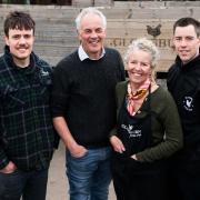 Niven family, Crawford, Ian, Alison and Fergus  Ref:RH210324071  Rob Haining / The Scottish Farmer...