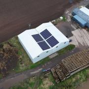 The Angus farm has 168 solar panels