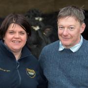 Roberta Dunbar and partner Gordon Smith of the Barncluth British Friesian herd