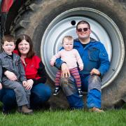 The Ingrams, James and Karin with Alistair and Heidi  Ref:RH090524150  Rob Haining / The Scottish Farmer...