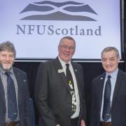 NFU Scotland's top team, in a picture taken when they were still allowed in the same room together