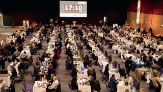 The speed-dating format maximises opportunities for suppliers and buyers to meet. Pic: Euan Anderson