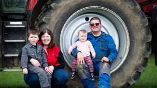 The Ingrams, James and Karin with Alistair and Heidi  Ref:RH090524150  Rob Haining / The Scottish Farmer...