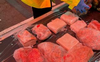 A tonne of illegal pork that was smuggled into the Port of Felixstowe has been seized