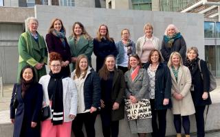 Women working in the dairy industry promoted their work at a Holyrood reception